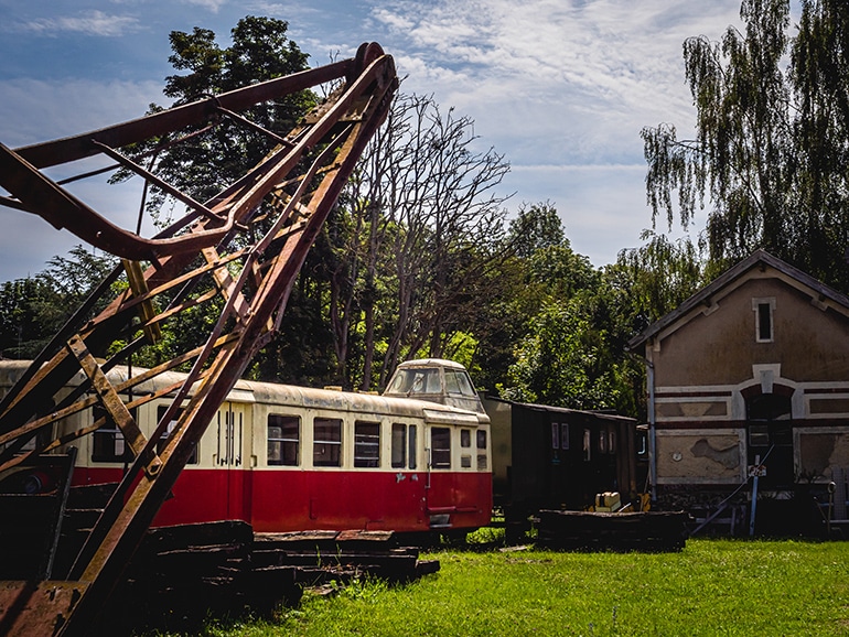 Train vintage à la gare touristique du chemin de fer de la vallée de l'Eure
©Aurélien Papa