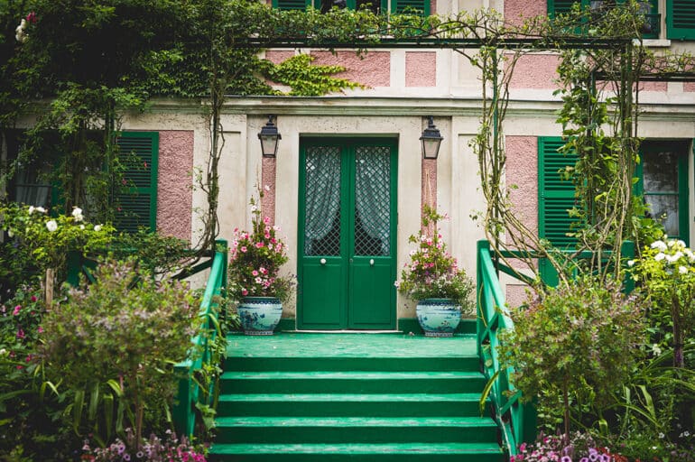 Escalier Vert menant à la Maison de Claude Monet Giverny